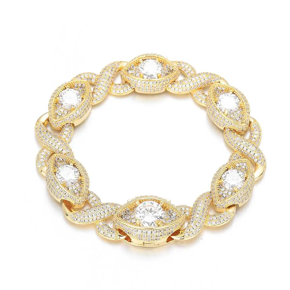 FrostKingz Marquise Diamond-Cut Cuban Link Chain