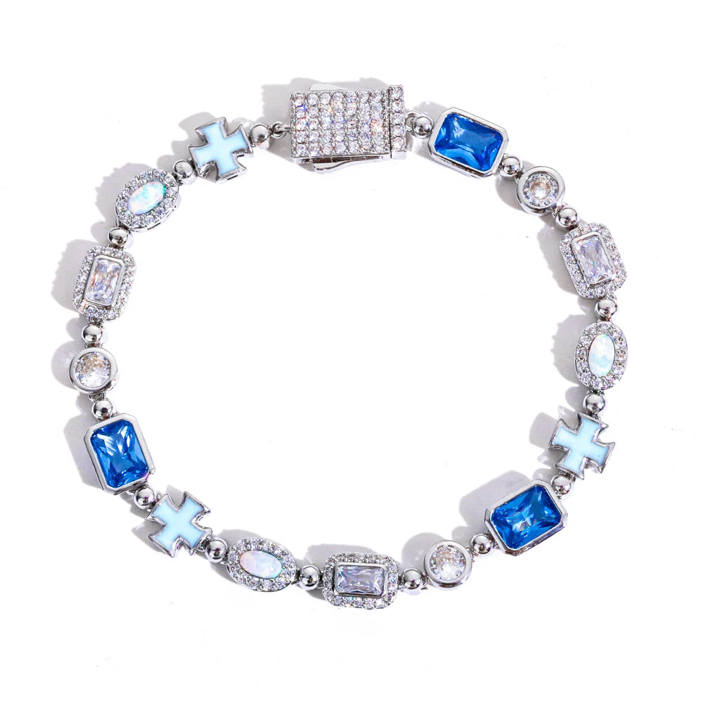 FrostKingz Iced Blue Gem Tennis Chain