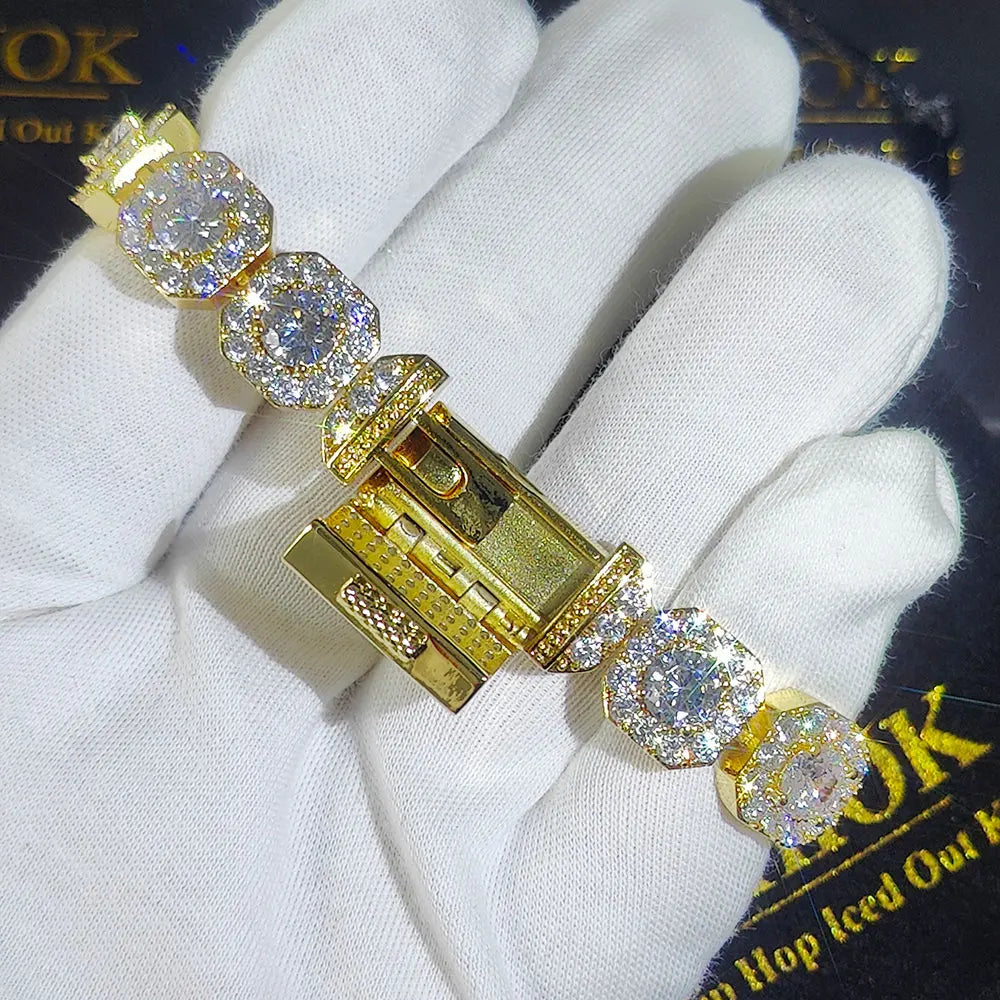 FrostKingz Iced Cushion-Cut Diamond Bracelet