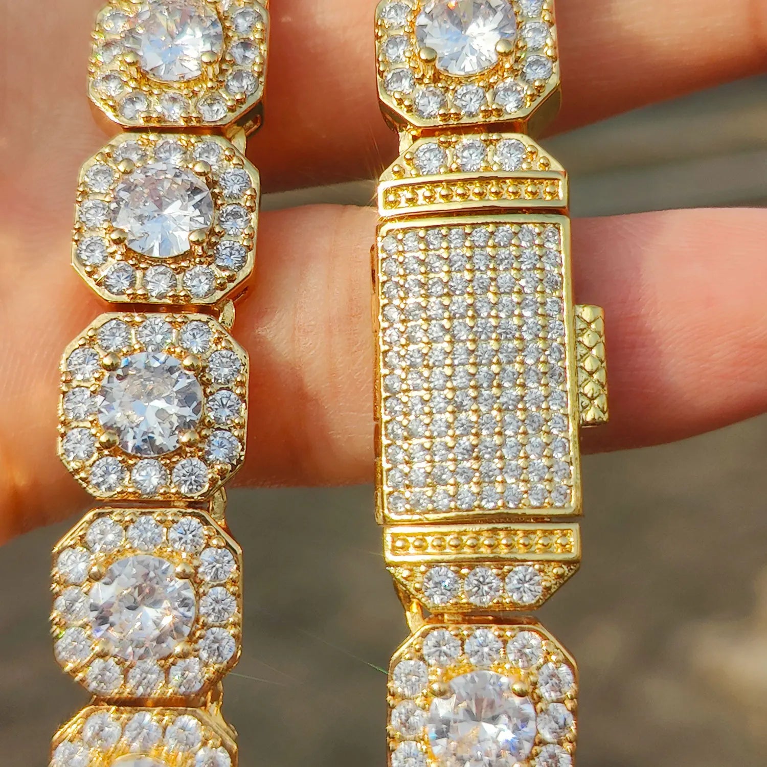 FrostKingz Clustered Cushion Diamond Chain