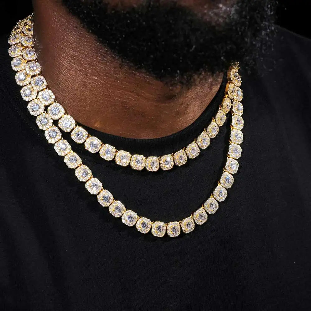 FrostKingz Clustered Cushion Diamond Chain