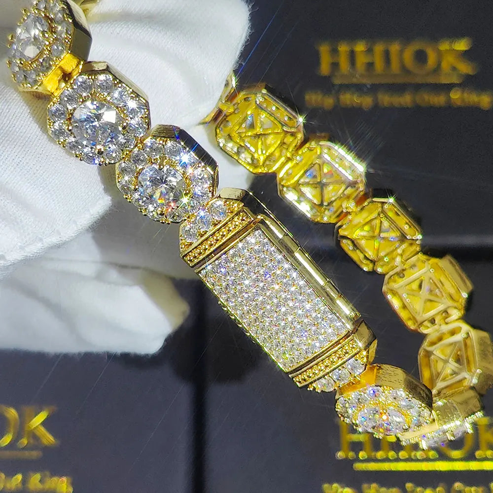 FrostKingz Iced Cushion-Cut Diamond Bracelet