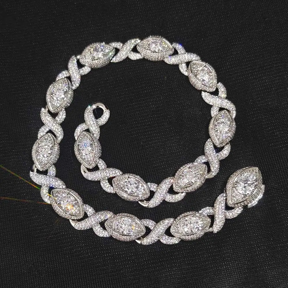 FrostKingz Marquise Diamond-Cut Cuban Link Chain