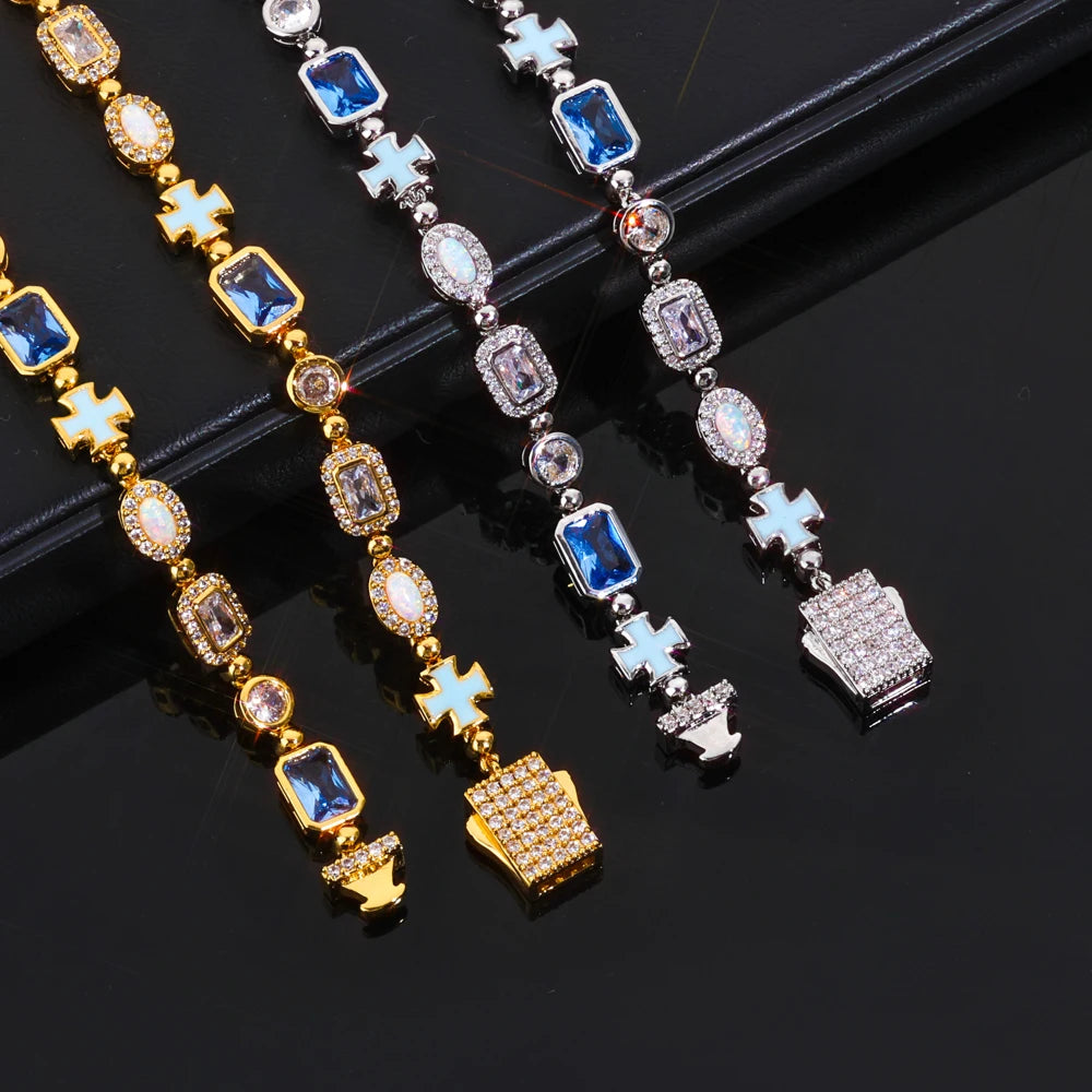 FrostKingz Iced Blue Gem Tennis Chain