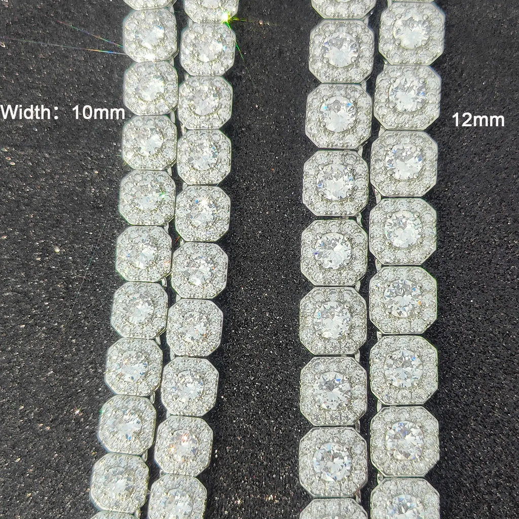 FrostKingz Clustered Cushion Diamond Chain