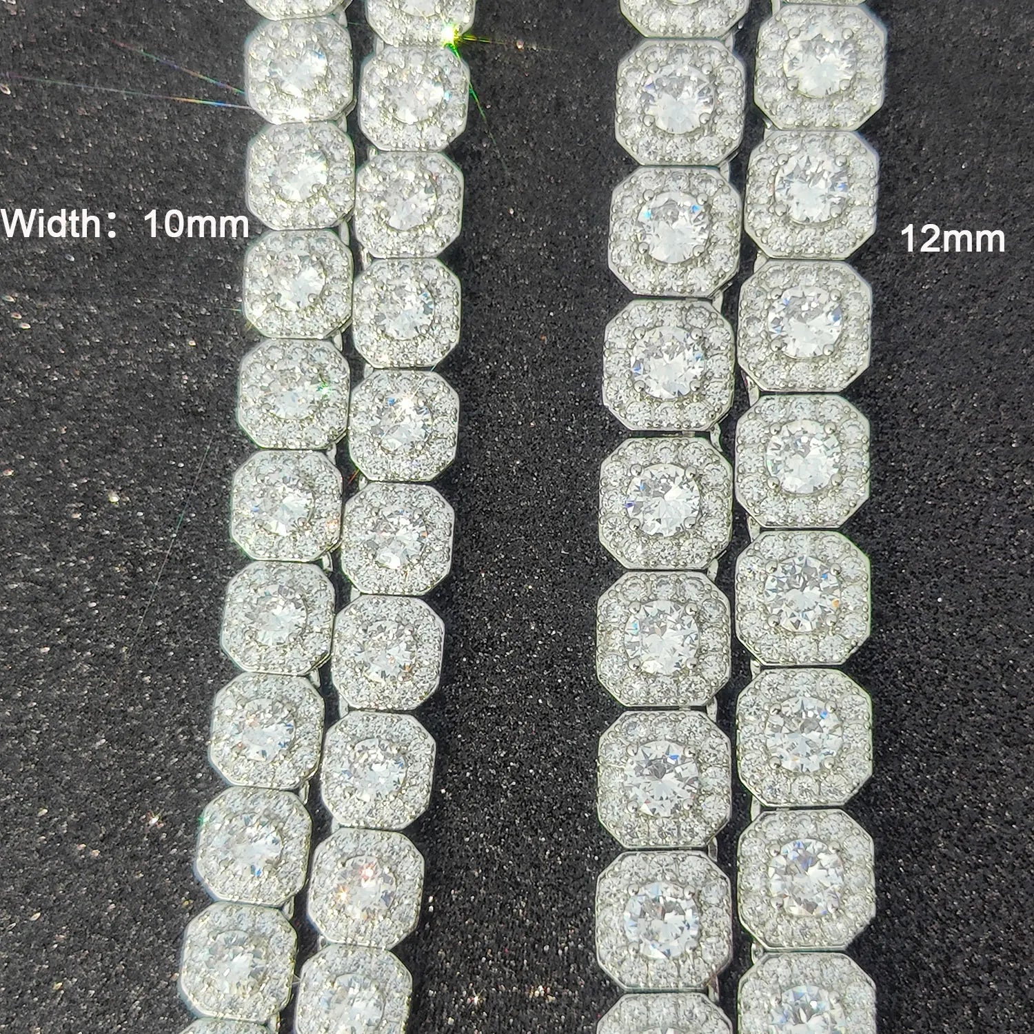FrostKingz Clustered Cushion Diamond Chain