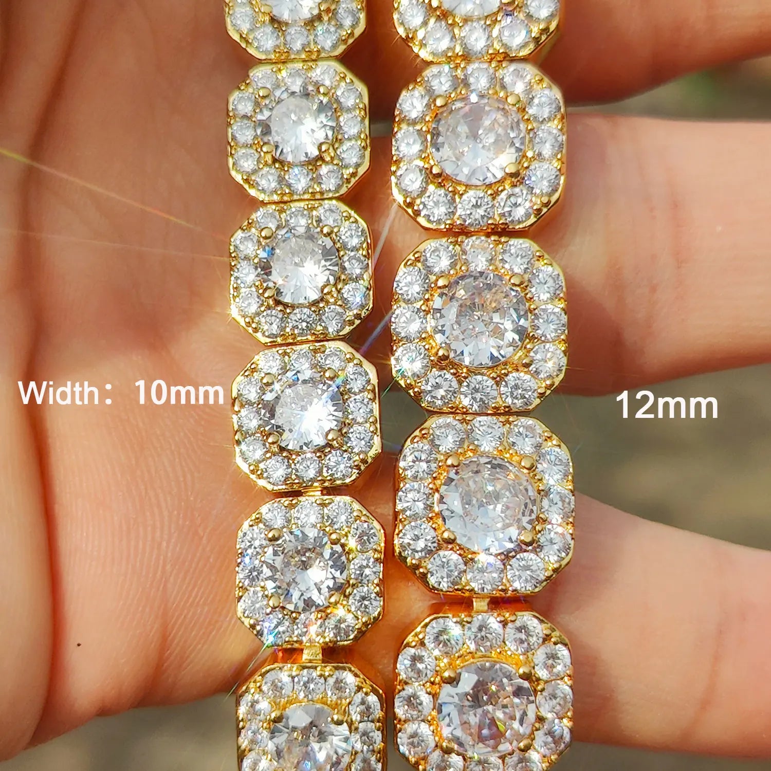 FrostKingz Clustered Cushion Diamond Chain