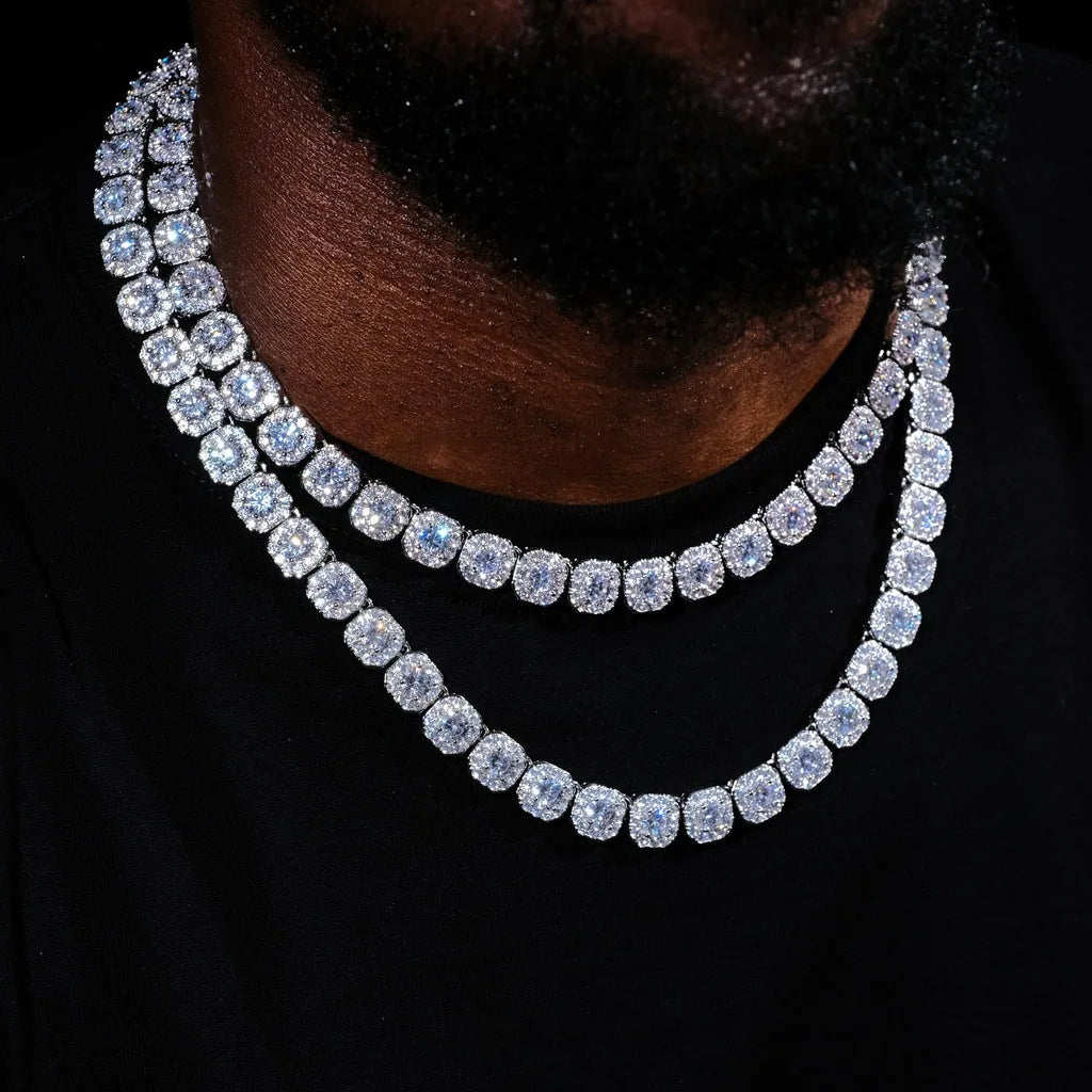 FrostKingz Clustered Cushion Diamond Chain