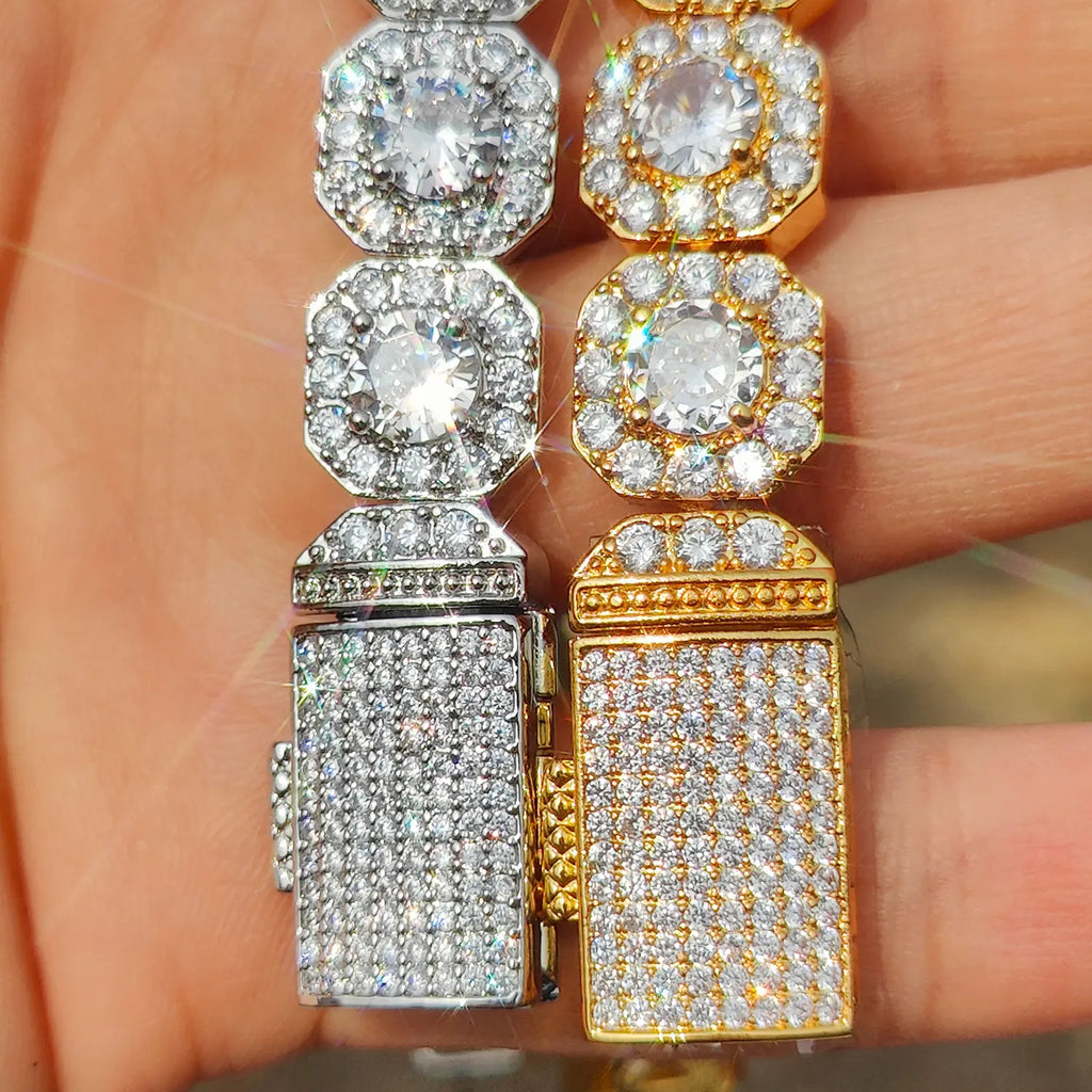 FrostKingz Clustered Cushion Diamond Chain