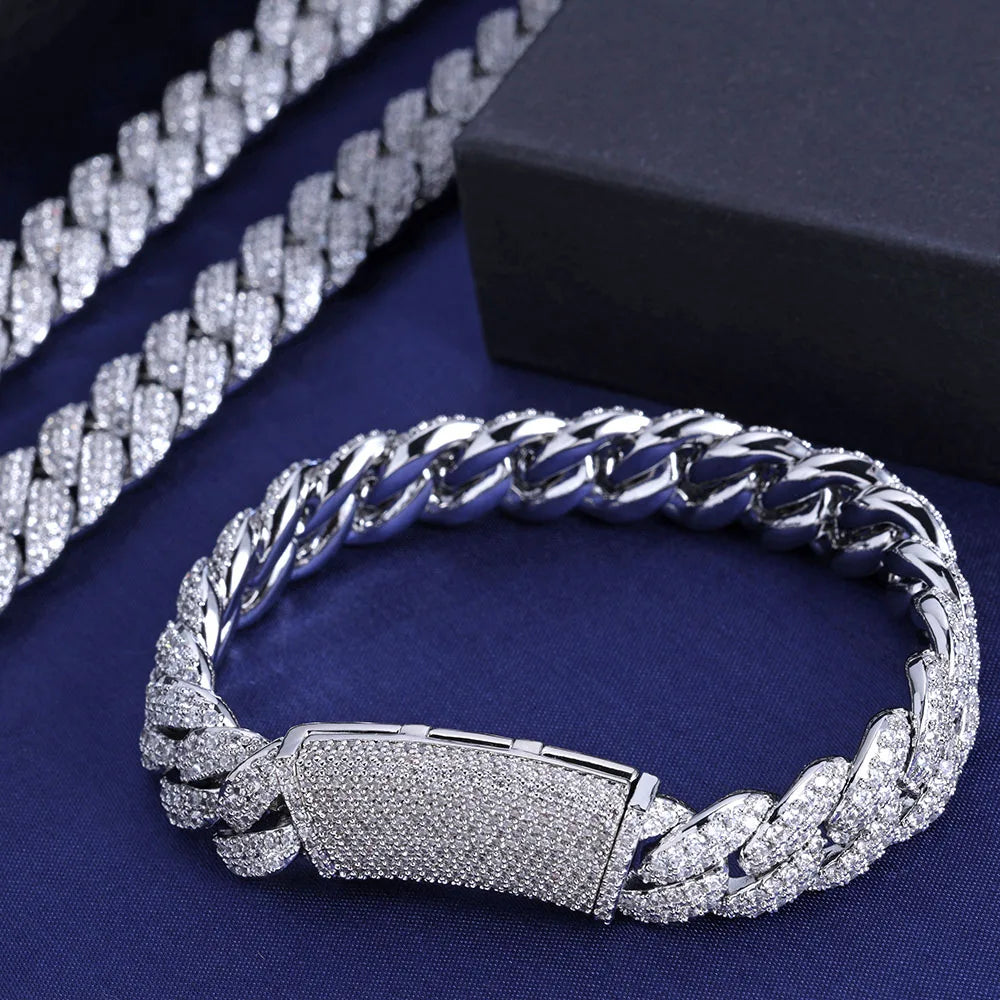 FrostKingz Iced Cuban Link Chain & Bracelet Set
