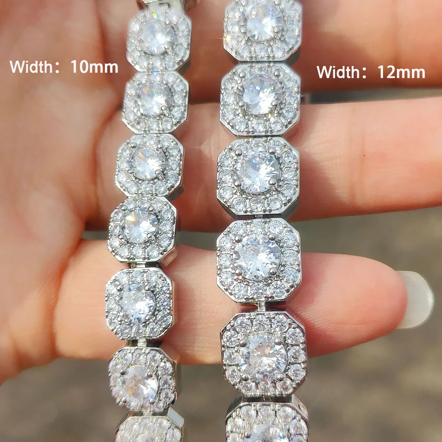 FrostKingz Clustered Cushion Diamond Chain