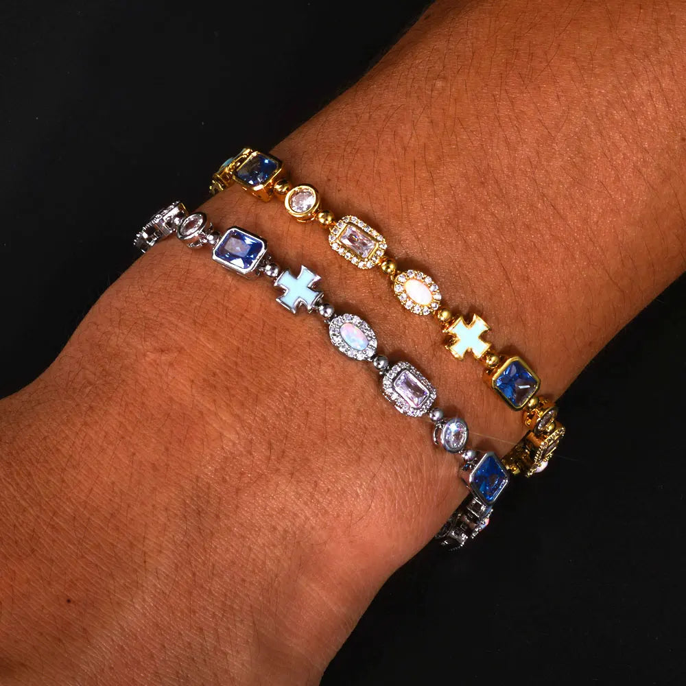 FrostKingz Iced Blue Gem Tennis Chain