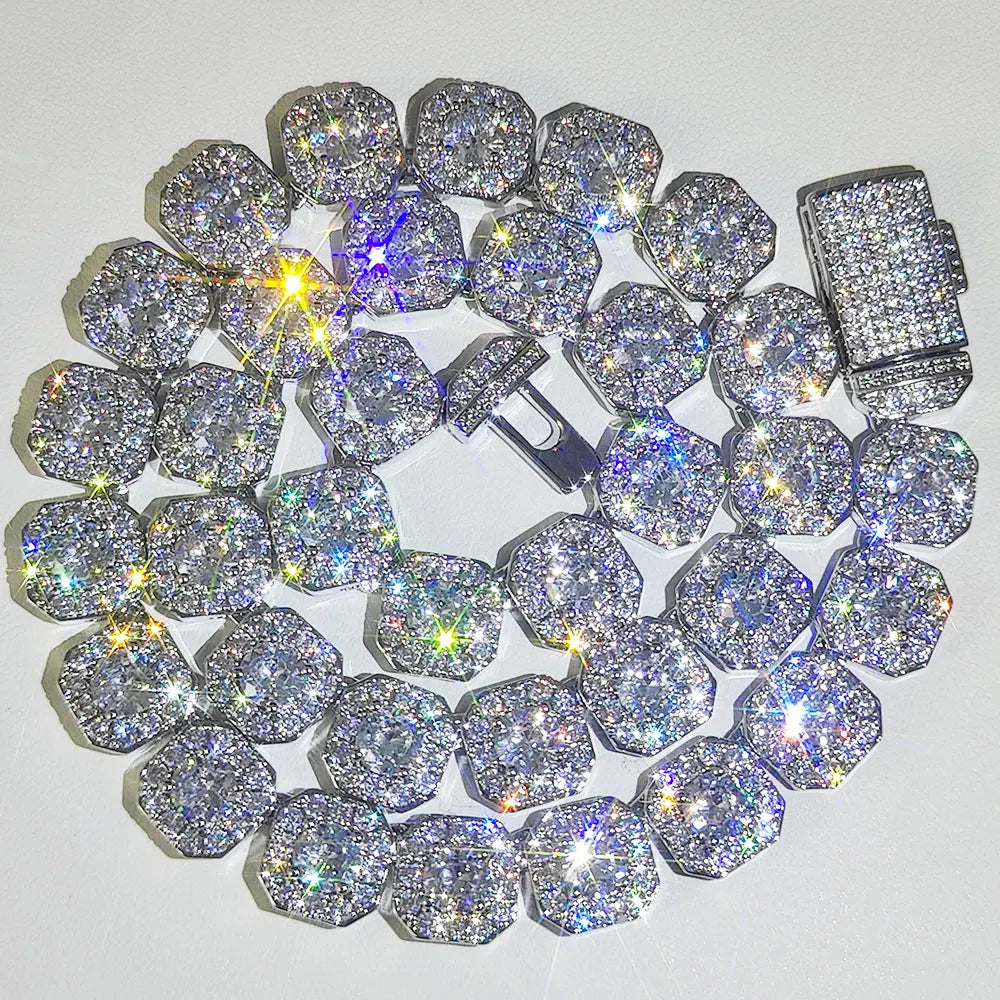 FrostKingz Clustered Cushion Diamond Chain