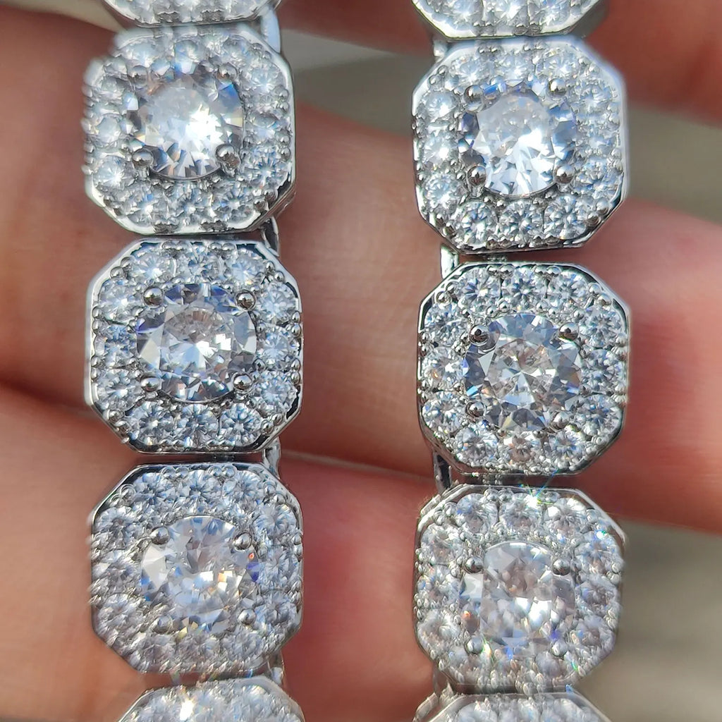 FrostKingz Clustered Cushion Diamond Chain