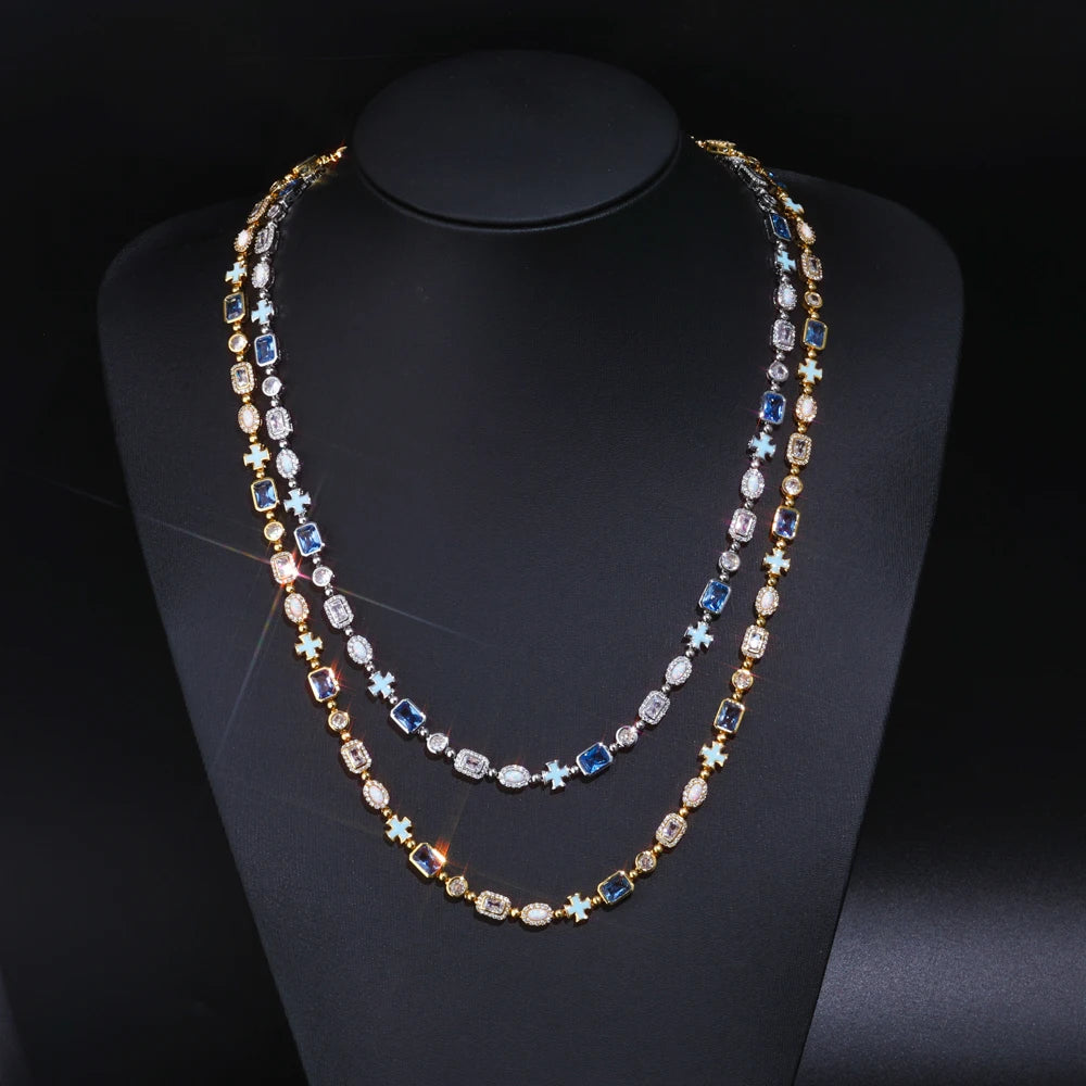 FrostKingz Iced Blue Gem Tennis Chain