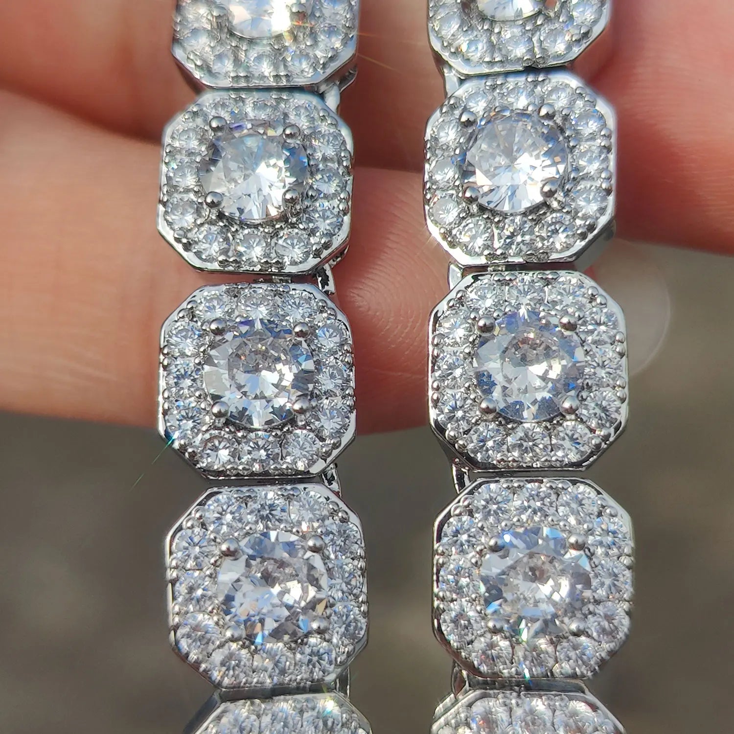 FrostKingz Clustered Cushion Diamond Chain