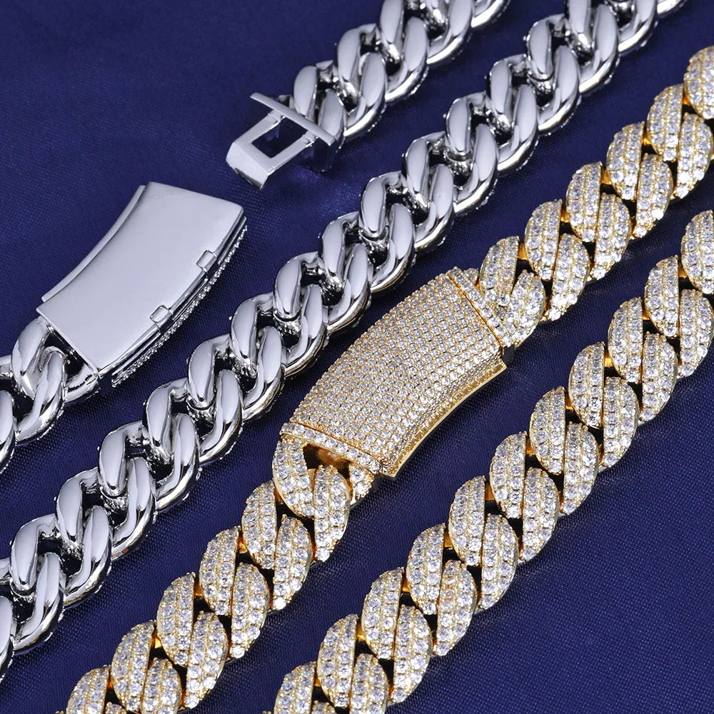 FrostKingz Iced Cuban Link Chain & Bracelet Set