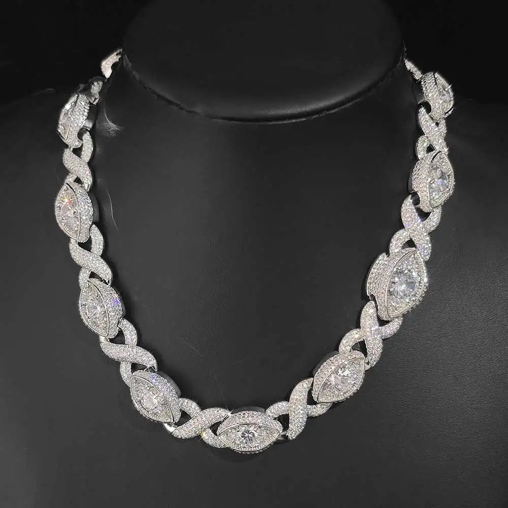 FrostKingz Marquise Diamond-Cut Cuban Link Chain
