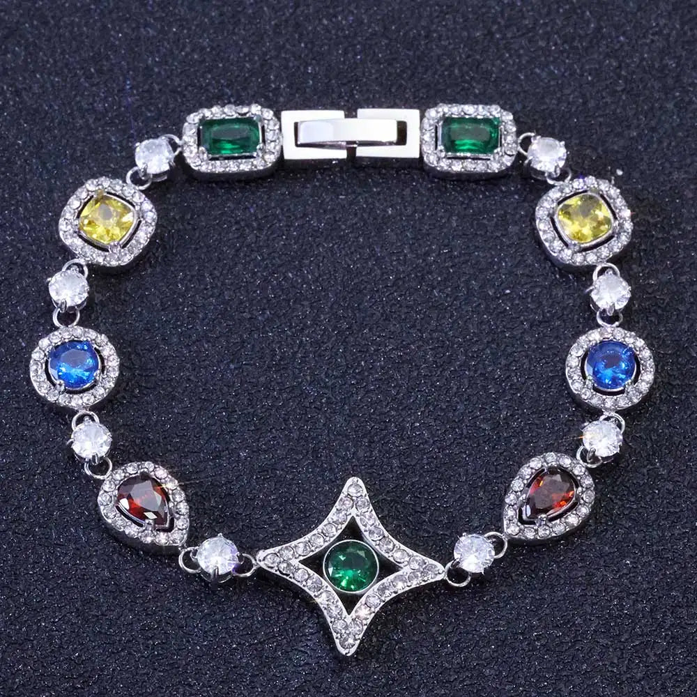 FrostKingz Multicolor Gem Tennis Chain