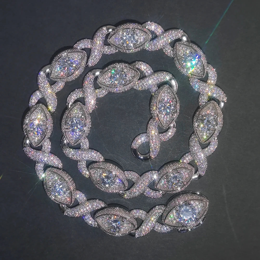 FrostKingz Marquise Diamond-Cut Cuban Link Chain