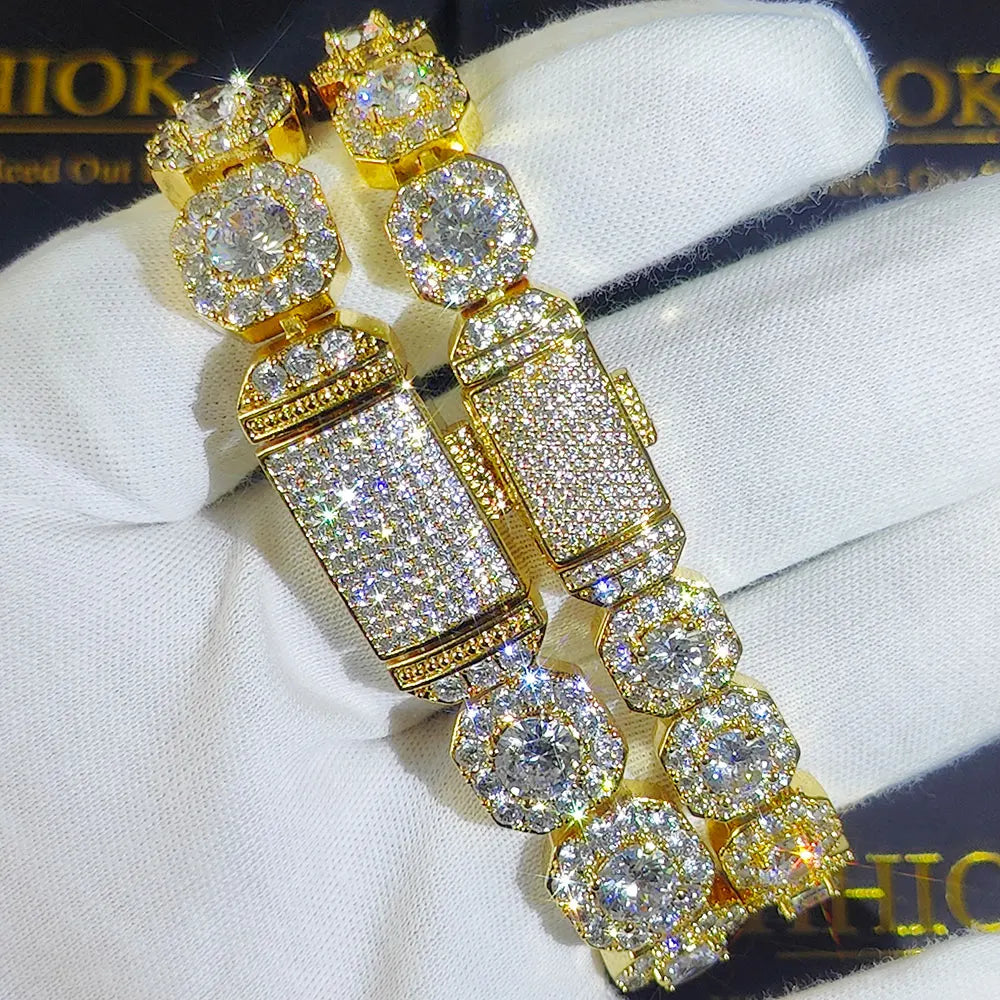 FrostKingz Iced Cushion-Cut Diamond Bracelet