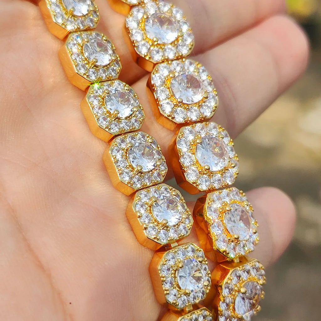 FrostKingz Clustered Cushion Diamond Chain