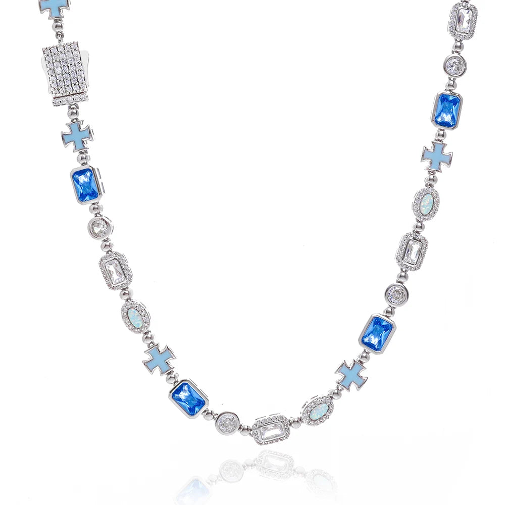 FrostKingz Iced Blue Gem Tennis Chain