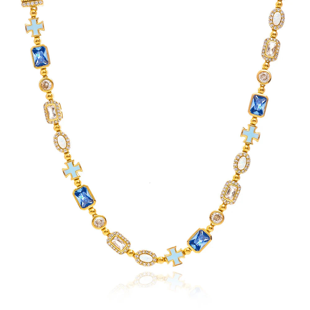 FrostKingz Iced Blue Gem Tennis Chain