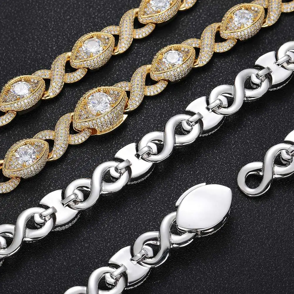 FrostKingz Marquise Diamond-Cut Cuban Link Chain