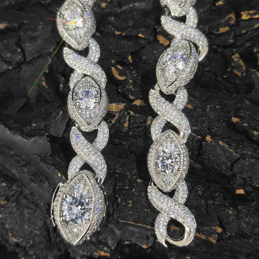 FrostKingz Marquise Diamond-Cut Cuban Link Chain