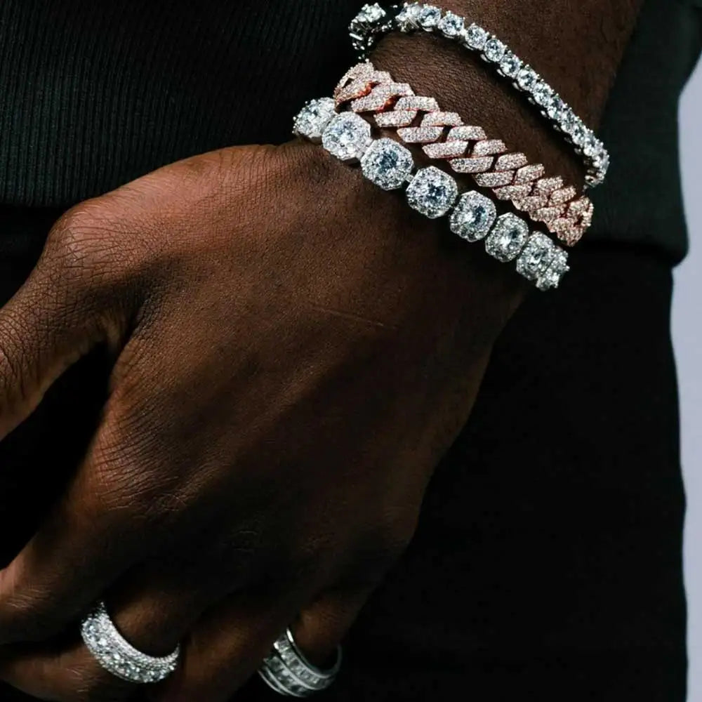 FrostKingz Iced Cushion-Cut Diamond Bracelet