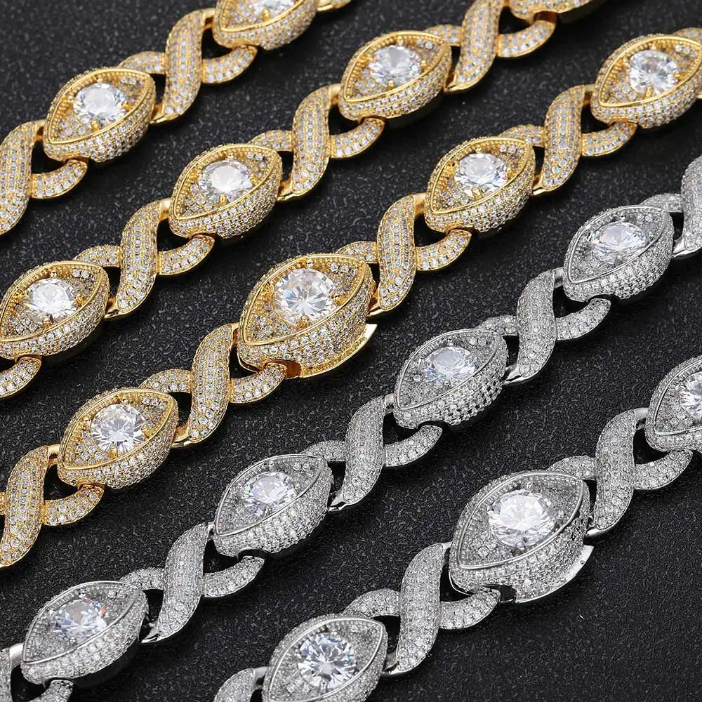 FrostKingz Marquise Diamond-Cut Cuban Link Chain