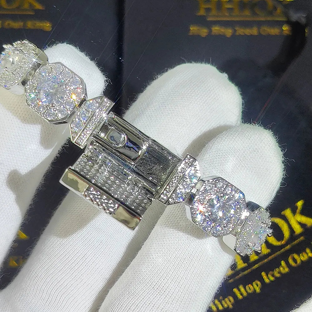 FrostKingz Iced Cushion-Cut Diamond Bracelet