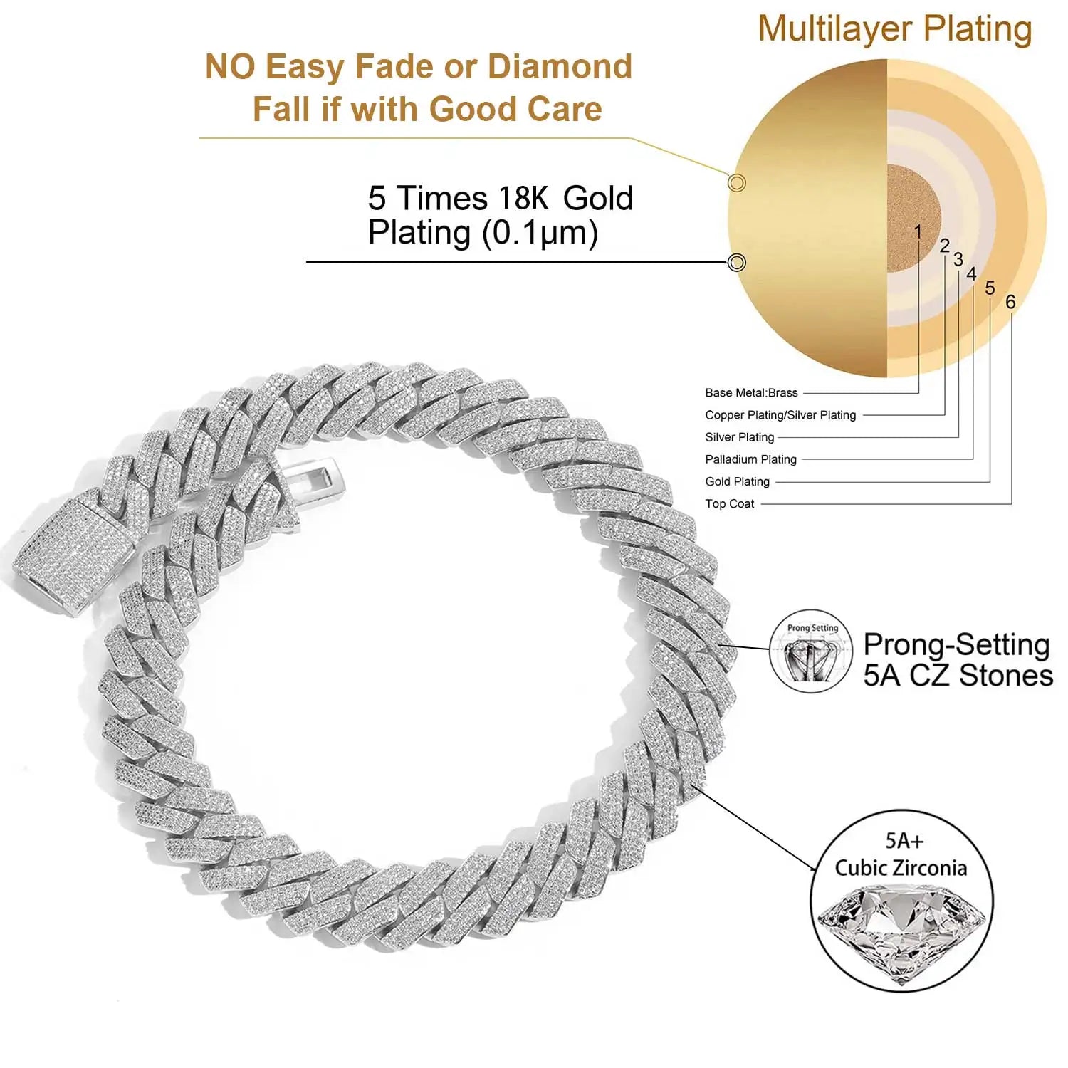FrostKingz Iced Out Cuban Link Bracelet