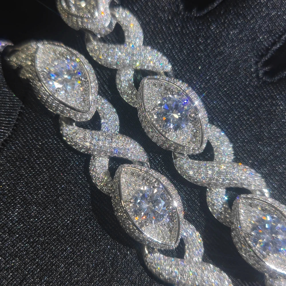 FrostKingz Marquise Diamond-Cut Cuban Link Chain