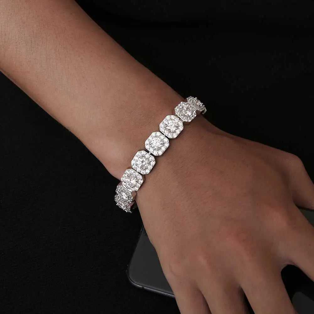 FrostKingz Iced Cushion-Cut Diamond Bracelet