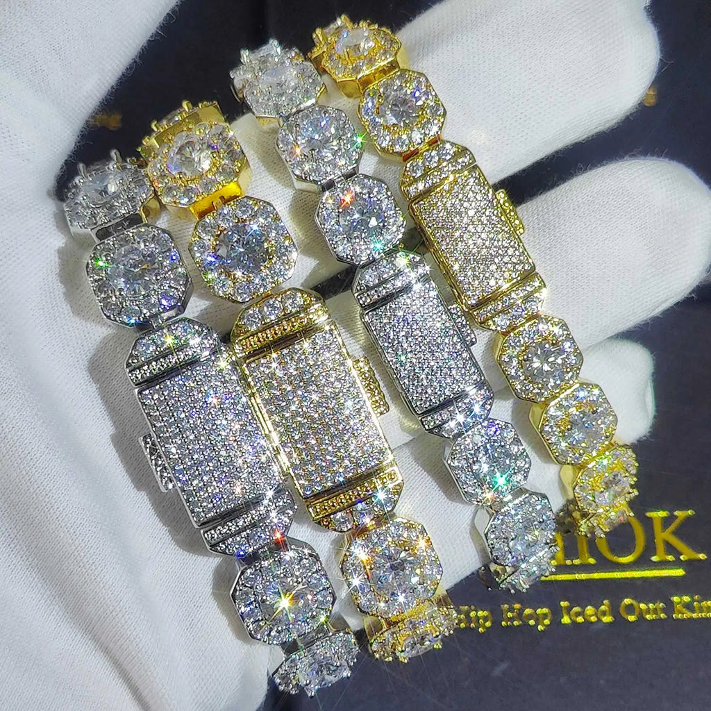 FrostKingz Iced Cushion-Cut Diamond Bracelet