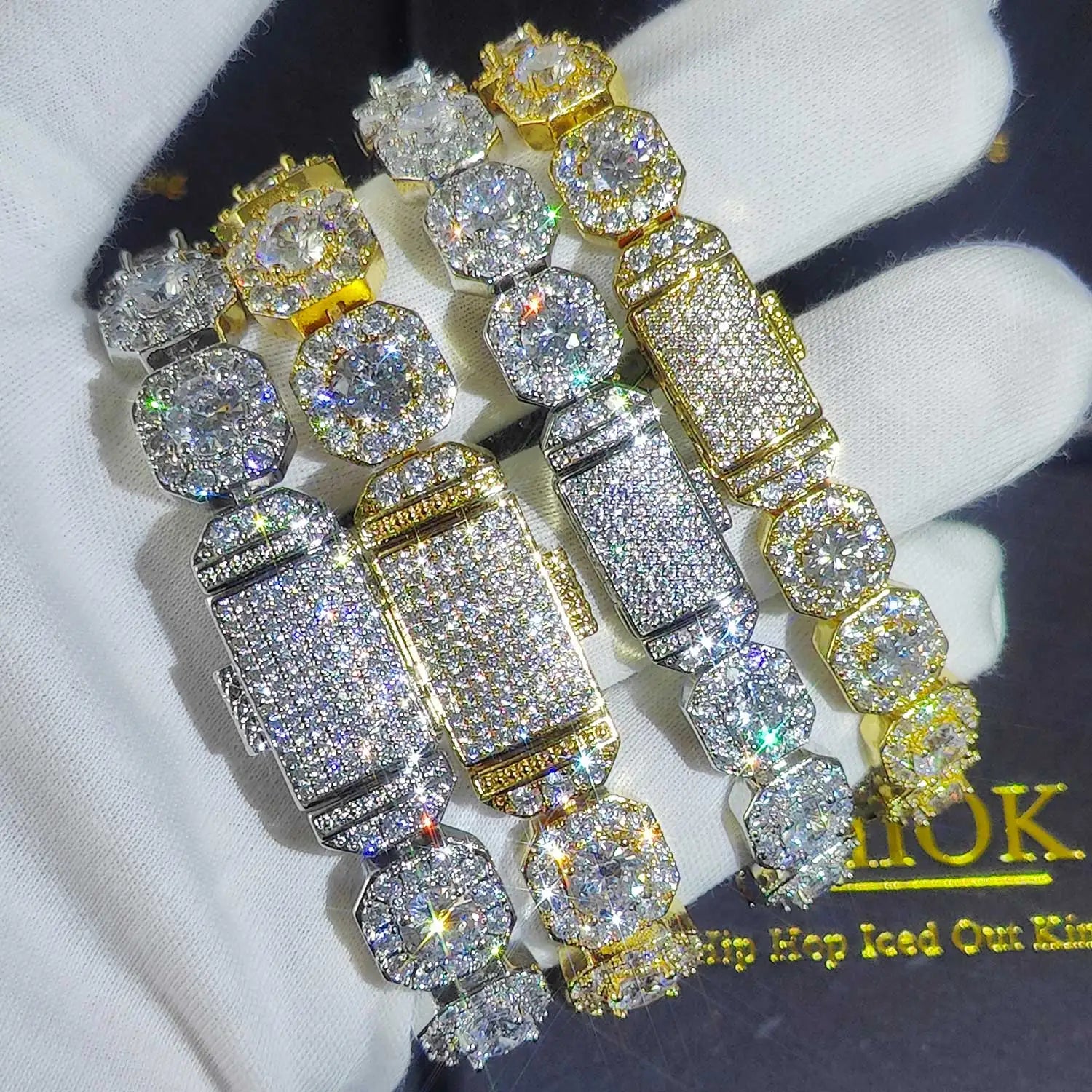 FrostKingz Iced Cushion-Cut Diamond Bracelet