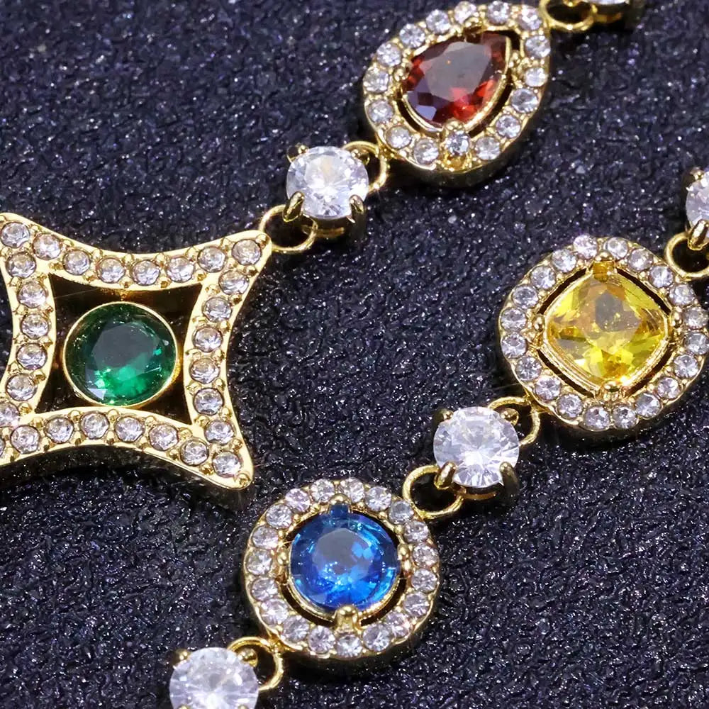 FrostKingz Multicolor Gem Tennis Chain