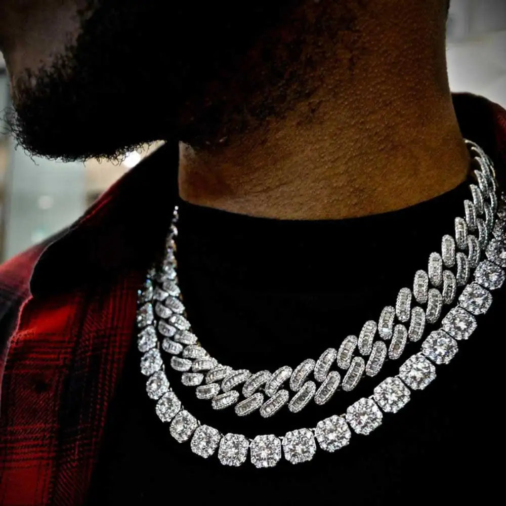 FrostKingz Clustered Cushion Diamond Chain