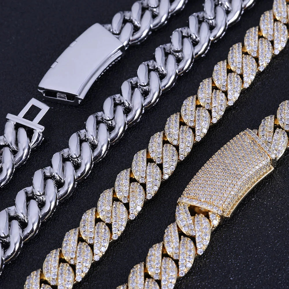 FrostKingz Iced Cuban Link Chain & Bracelet Set