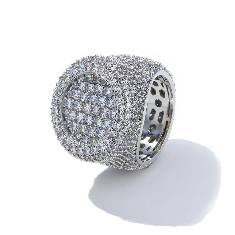 FrostKingz Fully Iced Gold Statement Ring