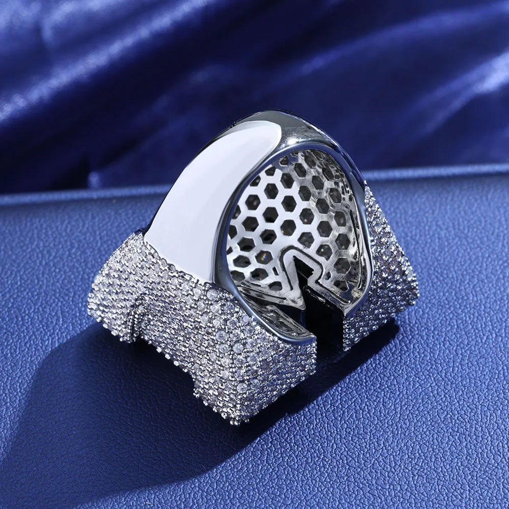 FrostKingz Iced Initial ‘M’ Ring
