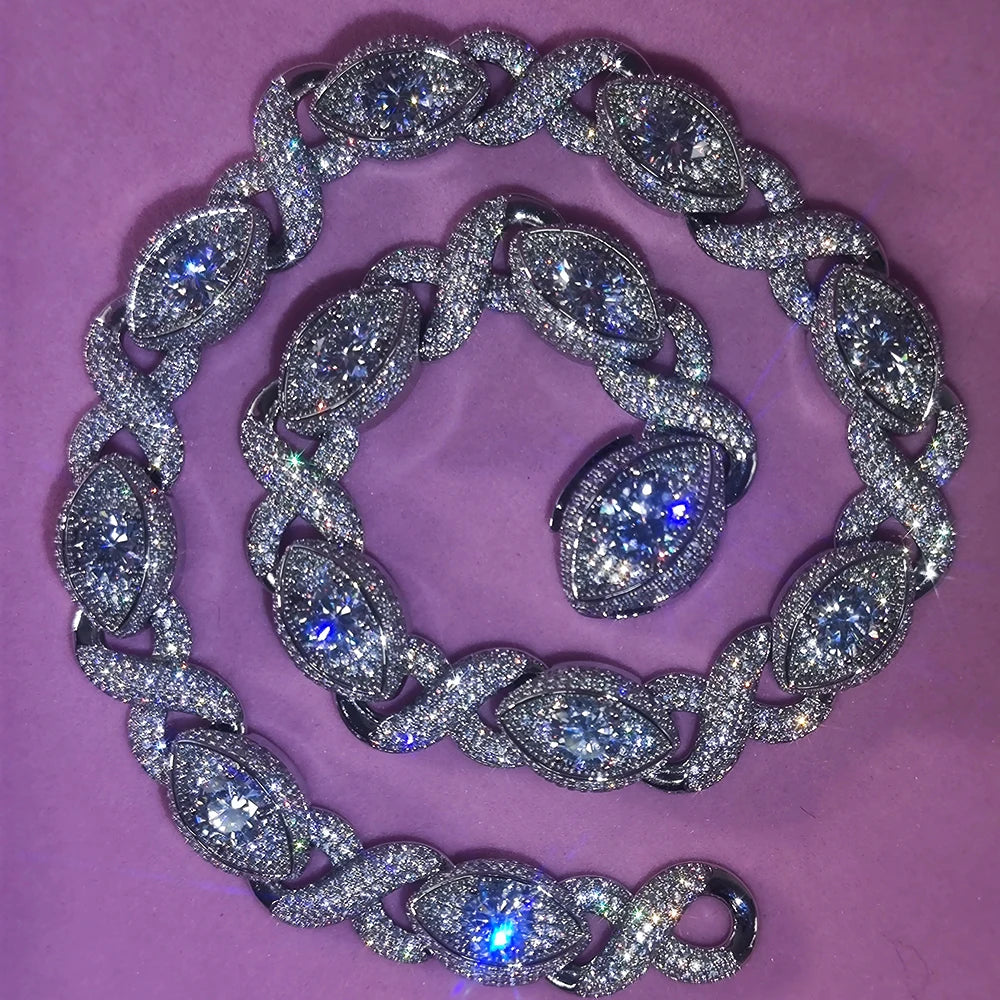FrostKingz Marquise Diamond-Cut Cuban Link Chain