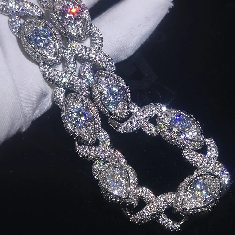 FrostKingz Marquise Diamond-Cut Cuban Link Chain