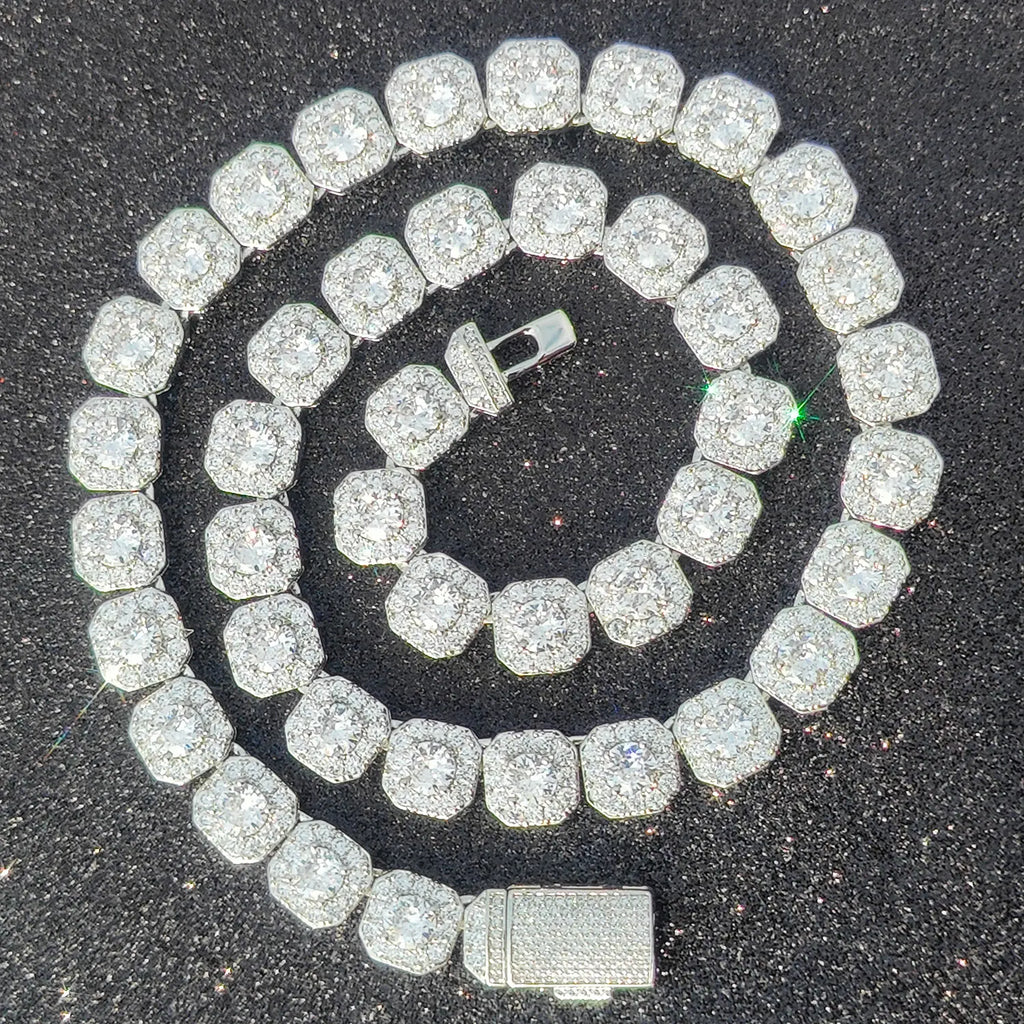 FrostKingz Clustered Cushion Diamond Chain