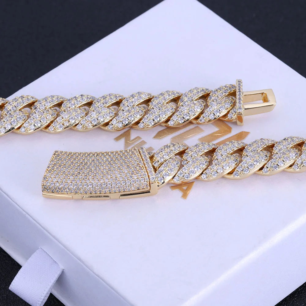 FrostKingz Iced Cuban Link Chain & Bracelet Set