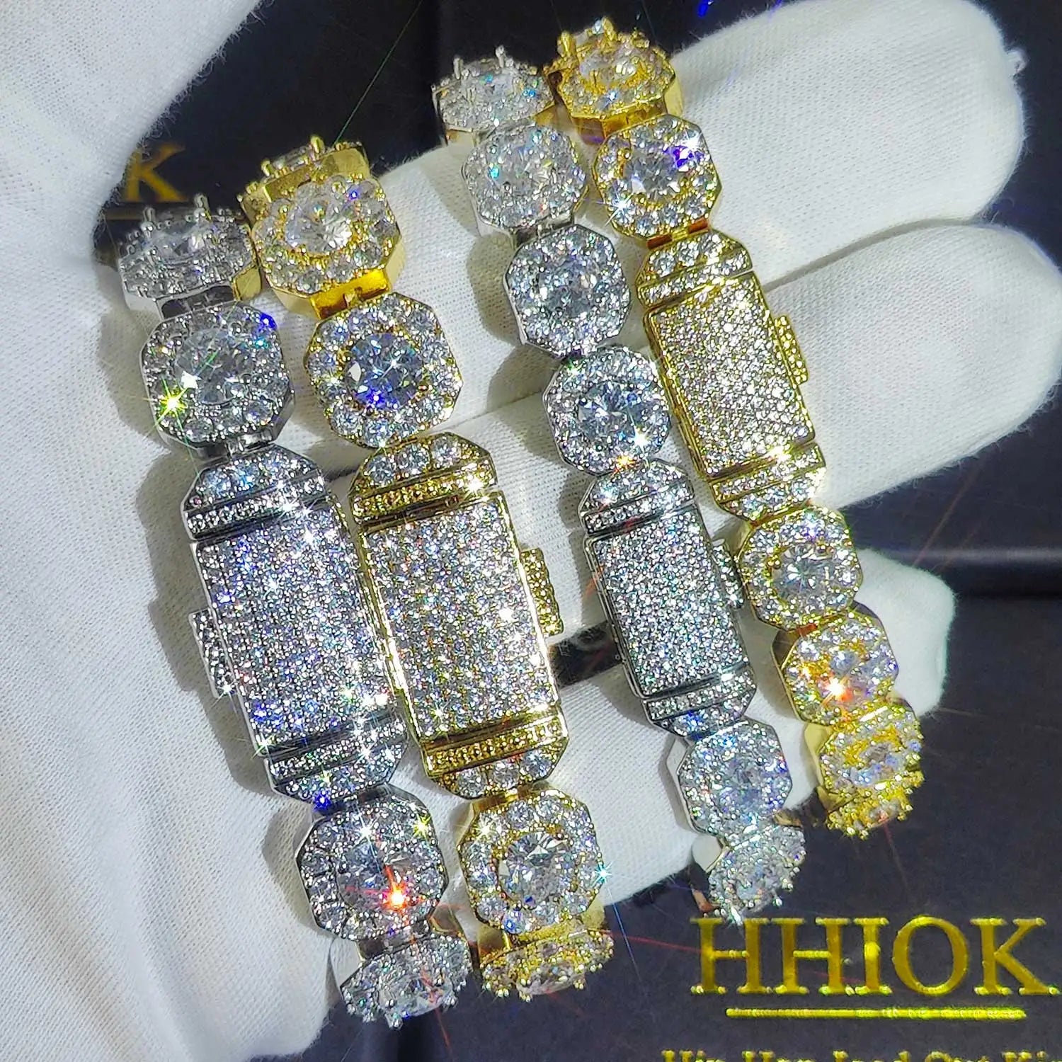 FrostKingz Iced Cushion-Cut Diamond Bracelet