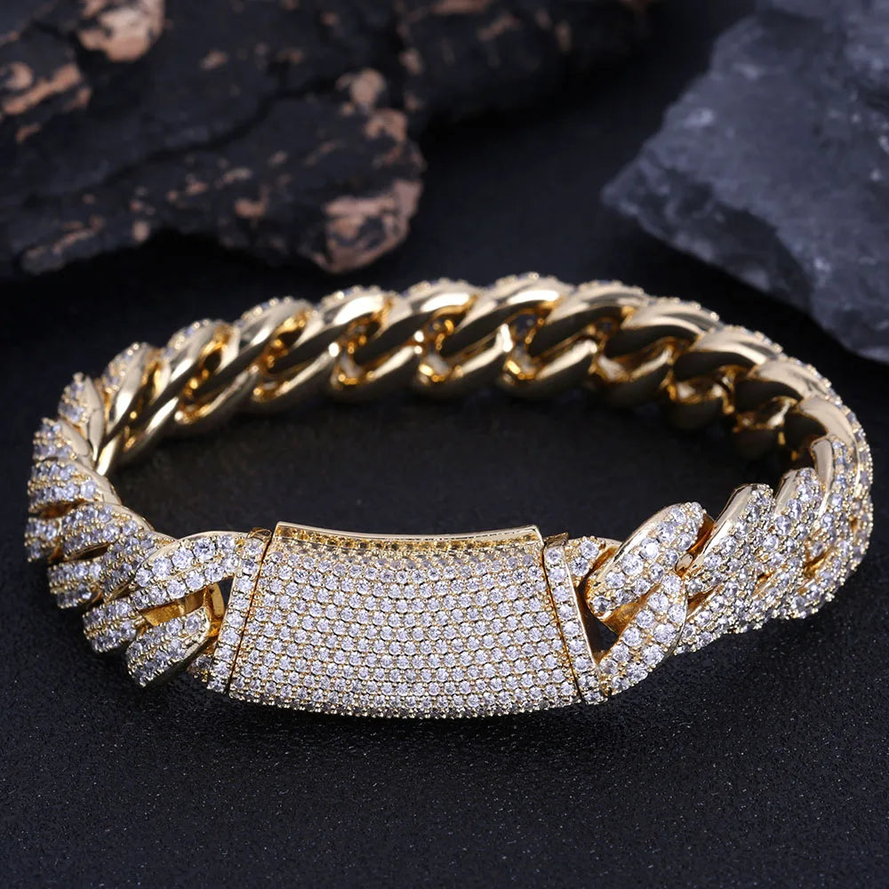 FrostKingz Iced Cuban Link Chain & Bracelet Set
