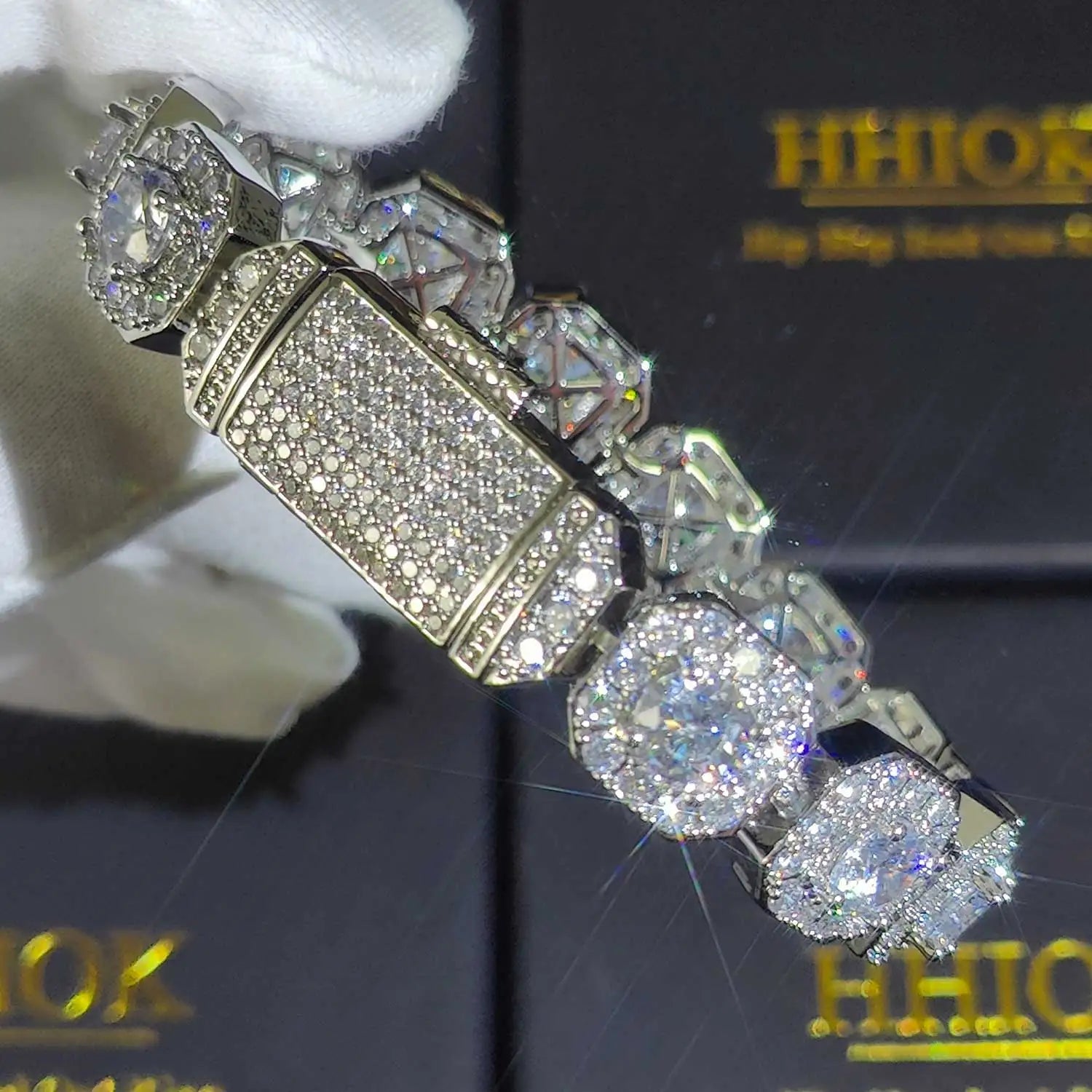 FrostKingz Iced Cushion-Cut Diamond Bracelet